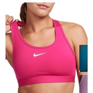 Nike swoosh pink sports bra women’s size XS